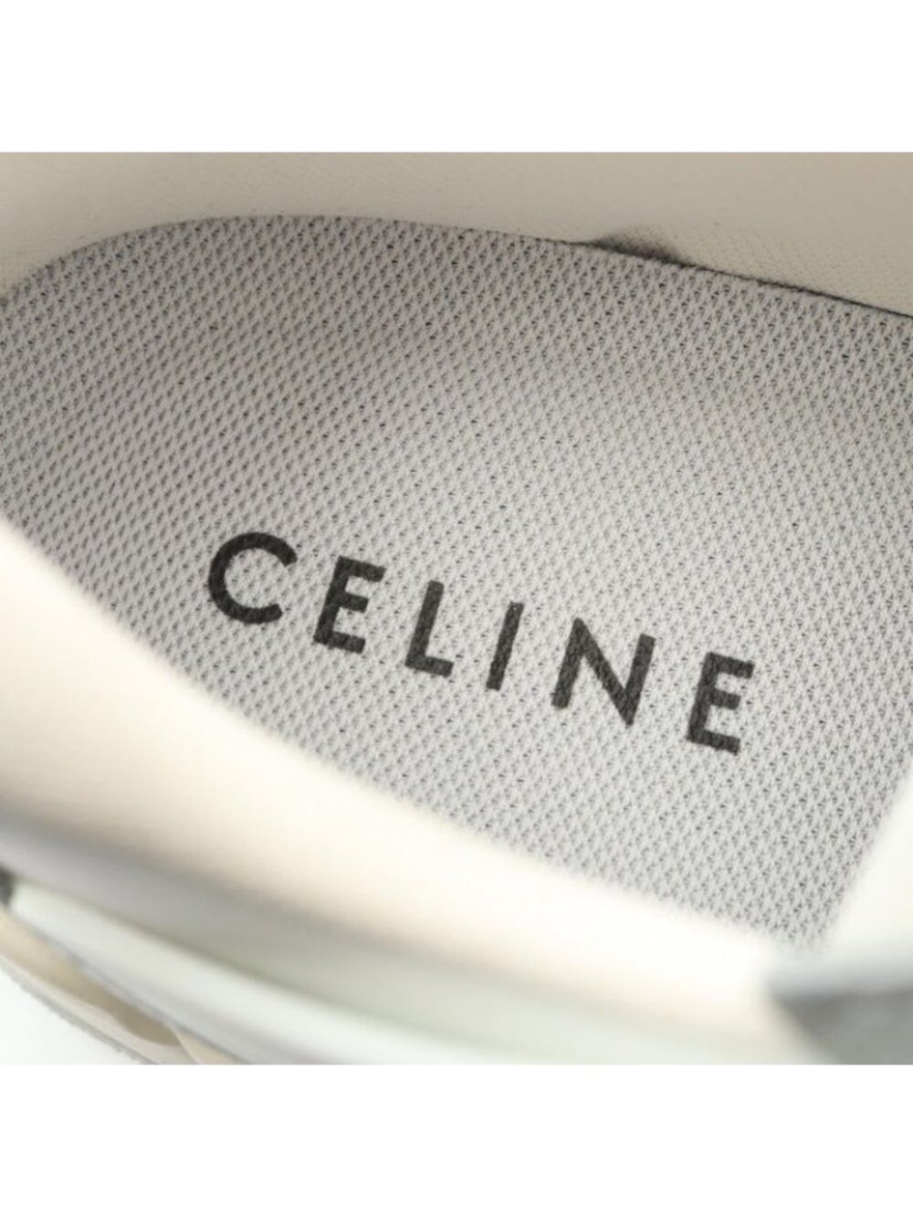 Celine Sneakers Triomphe C00 Dp40 White Gray Beige Leather - Picture 5 of 9